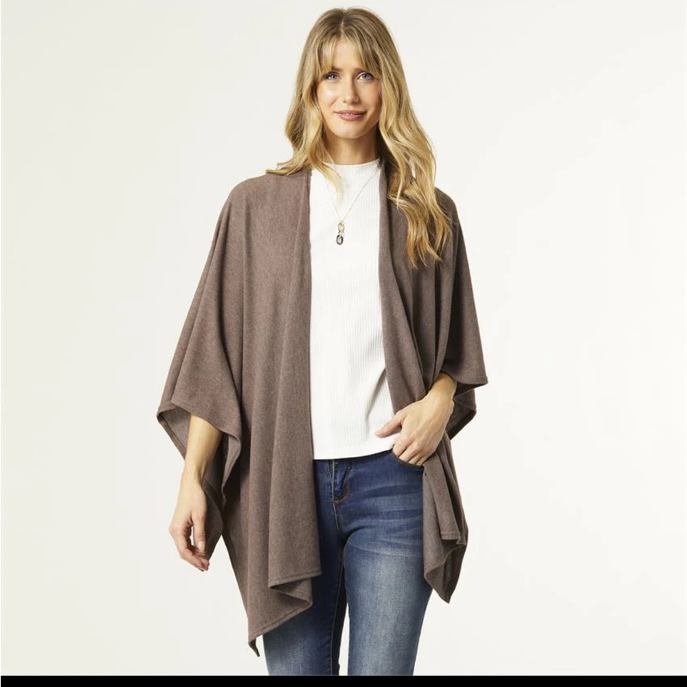 Merona Ruanas & Kimonos - COCO Chocolate Shrug Scarf One Size